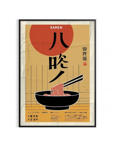 Affiche Cuisine Ramen 3 pas cheres