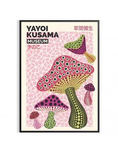 Affiche Champignon Yayoi Kusama pas cheres