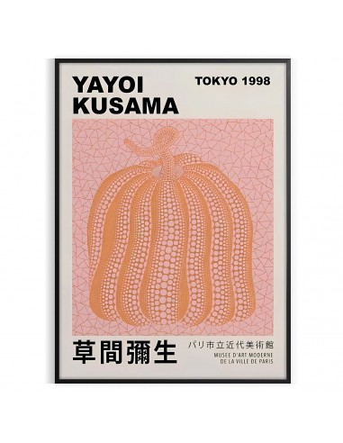 Citrouille Yayoi Kusama Affiche1 la colonne vertébrale