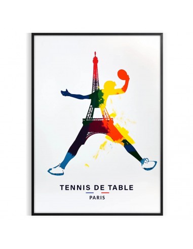 Tennis De Table 2 Paris Poster Venez acheter