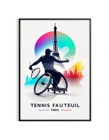 Affiche Fauteuil de Tennis Paris solde