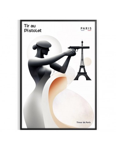 Affiche Tir Pistolet Paris les muscles