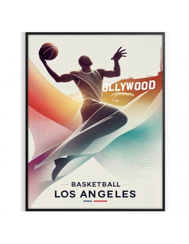 Affiche Basketball Los Angeles ou a consommer sur place