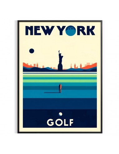 Affiche Golf New York 2 le des métaux précieux