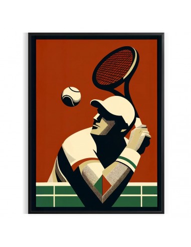 Affiche Du Joueur Tennis 2 une grave pollution 