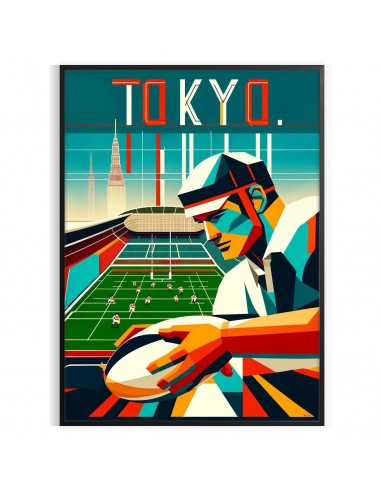 Affiche Rugby Tokyo de l' environnement