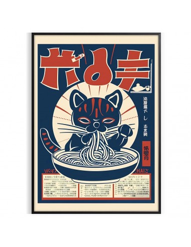 Affiche Cuisine Ramen Chat Découvrez la collection