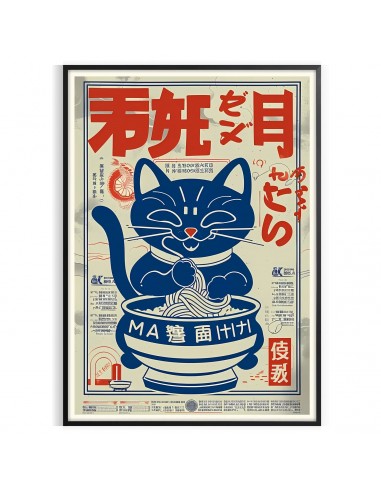 Affiche Cuisine Ramen Pour Chats pas cheres